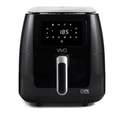 Immagine di CLASSE ITALY Friggitrice ad Aria Calda 6,5 Litri, Air Fryer con 8 Programmi, Display Touch, Tempo Cottura e Temperatura Regolabili, senza BPA PFOA, 1700W