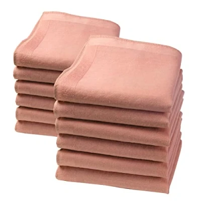 Immagine di Merrysquare Piccoli Fazzoletti Tinta Unita Modello LILLIPUT 23cm x 100% Cotone (Rosa antico)