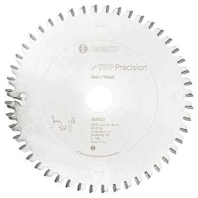 Immagine di Bosch Accessories Top Precision 2608642100 Lama circolare in metallo duro 210 x 30 2.3 mm Numero di denti: 48 1 pz.