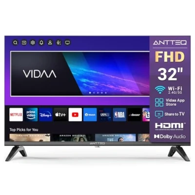 Immagine di Antteq L32 AVF3N1 Smart TV 32 Pollici(80cm) Full HD, App Store Youtube/Netflix/Prime video, Triple Tuner,Wifi，HDMI，2024