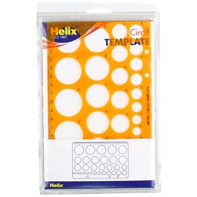 Immagine di Helix Circle Maschera stencil con 30 cerchi arancione