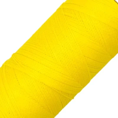 Immagine di LINHASITA, Rocchetto di Filo Cerato, 100 g, 360 m, 0,5 mm Spessore, in Poliestere, per macramé, 30 Colori Giallo Limone