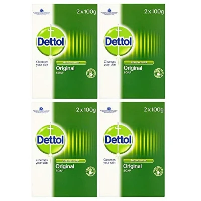 Immagine di Dettol Bar Soap Original 2 x 100g (Pack of 4)