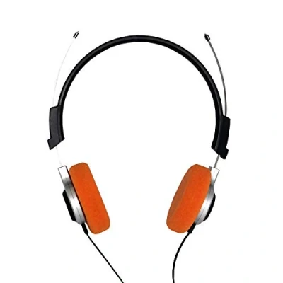 Immagine di Gioteck TX20 Vintage Cuffie Gaming, Cavo Audio Jack 3,5 mm, Controllo del Volume, Archetto Regolabile, Adatte per PS5 Switch Xbox series X e PC (Giallo)
