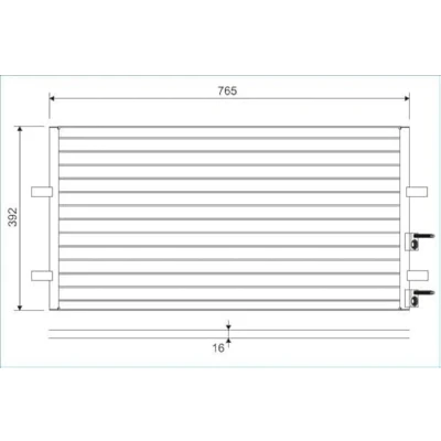Immagine di VALEO 814087 Condensatore senza essiccatore Alluminio 392 R 134a FORD: Transit Mk6 Bus