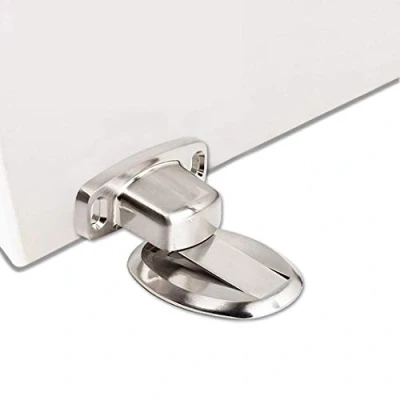 Immagine di PHOEWON Fermaporta magnetico in metallo, resistente, con viti autoadesive, montaggio a pavimento