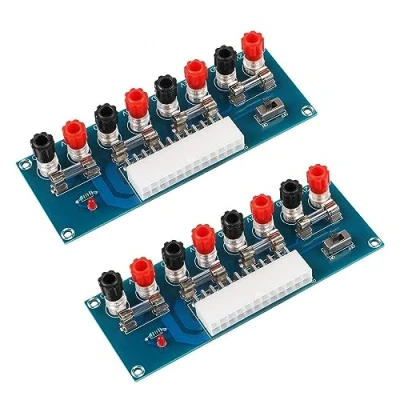 Immagine di ARCELI 2pcs 24Pix ATX Adattatore da Tavolo Bench Power Computer Breakout Adapter Module 12V 5V 3.3V