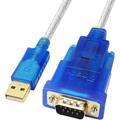 Immagine di DTech Cavo adattatore porta seriale da USB a RS232 DB9 con chipset FTDI Supporta Windows 10, 8, 7; Mac e Linux (3 m)