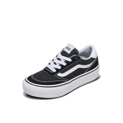 Immagine di Vans Brooklyn LS Platform, Scarpe da Ginnastica Donna, Suede And Black White, 38.5 EU
