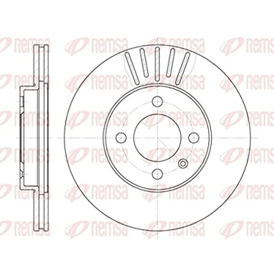 Immagine di REMSA 6175.10 Disco freno Assale anteriore 256, 256 20 4 ventilato VOLKSWAGEN: GOLF 3, Lupo / 3L, Polo III Hatchback, SEAT: Ibiza 2, Arosa, Inca