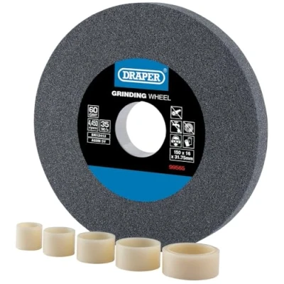 Immagine di Draper 99565 Mola da banco in ossido di alluminio, 60 g, 150 x 16 mm