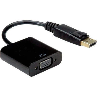Immagine di Value Displayport / VGA Cavo adattatore Spina DisplayPort, Presa 15pin 0.15 m Nero 12.99.3136