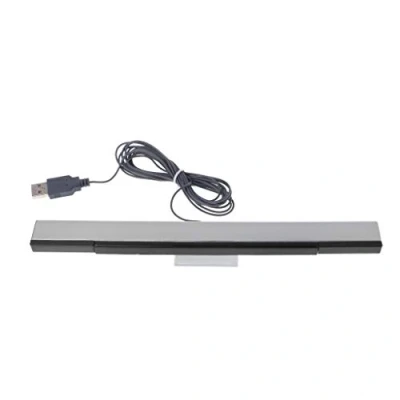 Immagine di Max Tonsen Ricevitore Wired Interfaccia USB A Raggi Infrarossi Remote Sensor Bar Induttore Compatibile con Accessori di Gioco Grigio