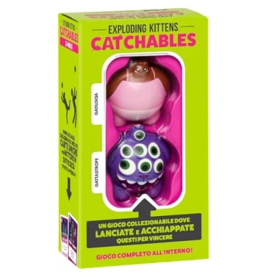 Immagine di Asmodee Exploding Kittens: Catchables Gatiuscia, Gioco da Tavolo, 8+ Anni, 2+ Giocatori, Edizione in Italiano