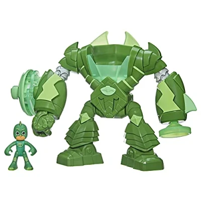Immagine di Hasbro PJ Masks Super pigiamini, Geco Robot, giocattolo per età prescolare con luci e suoni, bambini dai 3 anni in su
