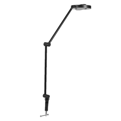 Immagine di LEDVANCE Lampada da scrivania E SUN@HOME PANAN DESK DISC, nera, 15 W, 1200 lm, luce bianca regolabile (da 2200 K a 5000 K), dimmerabile, adatta automaticamente la al bioritmo, IP20