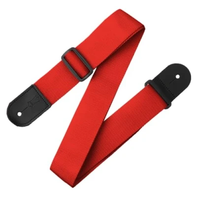 Immagine di M8Poly Tracolla per chitarra in polipropilene Rosso Logo Levy&#039;s