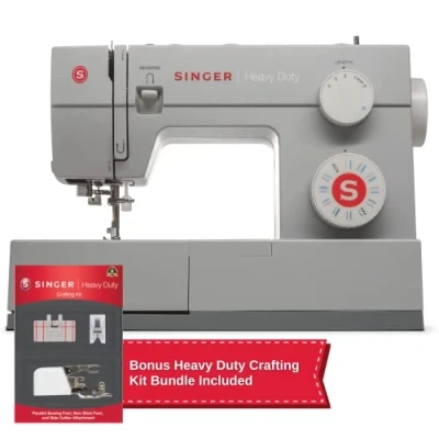 Immagine di Heavy Duty &amp; Pacchetto Crafting Macchina da cucire resistente 4423 con kit piedino antiaderente.