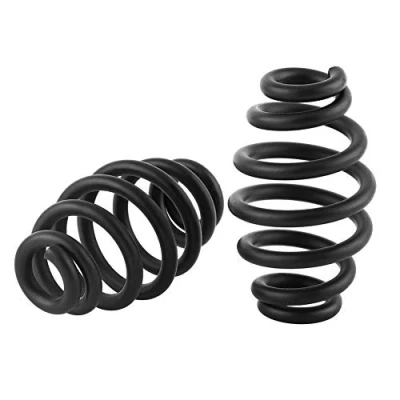 Immagine di selle moto + Molla per sedile 1 paio di molle a barilotto da 3&quot;in acciaio sella Bobber Chopper(Nero)