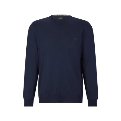Immagine di BOSS WOOL CREW NECK Jumper Maglione, Uomo, Taglia: Small, Dark blue four