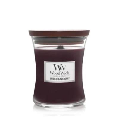 Immagine di WoodWick Scented Candle Medium Spiced Blackberry 11 cm / ø 10