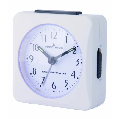 Immagine di Precisione PREC0050 Sveglia con Radio, Opera su 1 Batteria AA, Bianco