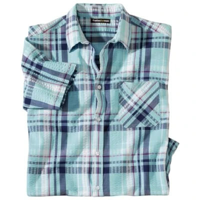 Immagine di ATLAS FOR MEN Camicia da Uomo in Cotone Maniche Corte Stile Chic e Casual Disponibile nelle Taglie Grandi M a 5XL