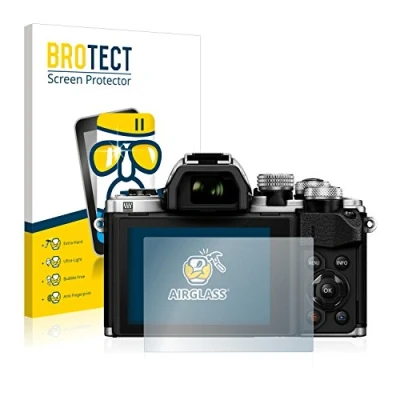 Immagine di brotect Pellicola Protettiva Vetro per Olympus OM D E M10 Mark II Protezione Schermo [Durezza Estrema 9H, Chiaro]