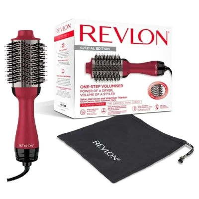 Immagine di Revlon One Step Asciugacapelli Volumizzante al Titanio (One Step, Tecnologia Ionica, Rivestimento in Titanio, capelli medi e lunghi) RVDR5279UKE