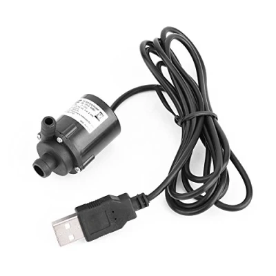 Immagine di Oumefar Dc 4v 6v Mini Pompa anti intasamento acqua senza spazzole micro sommergibile Strumenti di pompaggio con connettore USB Base fissa