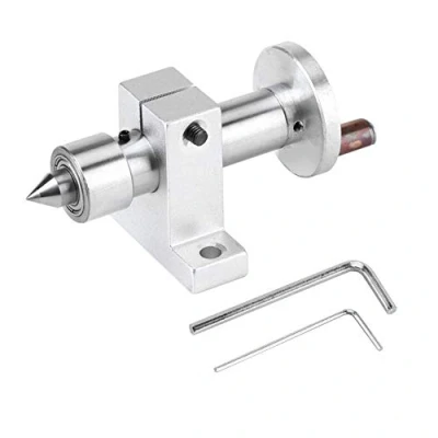 Immagine di Tenendo Live, Centro di Tornitura Regolabile, Girevole, Giradischi A Live Doppio Cuscinetto, Parti Fai Da Te Accessori Per Tornio, Mini Tornio Utensile, 10 x 4.3 cm