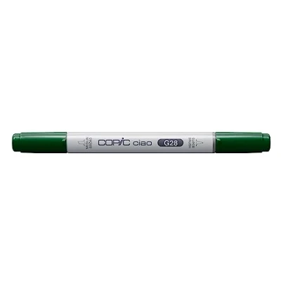 Immagine di Copic Ciao Pennarello Grafico con Doppia Punta, 11 g , Verde (Ocean Green), 12 x 150 mm