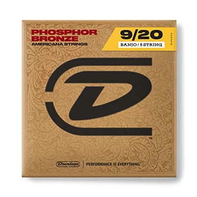 Immagine di Djp0920 Banjo Phosphor Bronze, Light Set/5, &#039;09 20, 5 corde