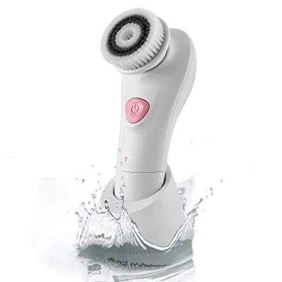 Immagine di Venga! Pulitore elettrico per il viso, spazzola a setole morbide, 2 impostazioni di velocità, 6 oscillazione, resistente all&#039;acqua IPX5, VG FAC 3000 PK