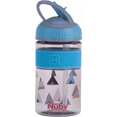 Immagine di Nuby Tazza 2N1 con beccuccio rigido in Tritan™ 360 ml blu 3 anni+
