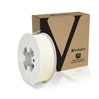 Immagine di VERBATIM Filamento PP per Stampa 3D, 1.75 mm, 500 g, in Polipropilene di Qualità l’Estrusione Materiale, Stampante 3D e Penna PP, 233 m, Trasparente