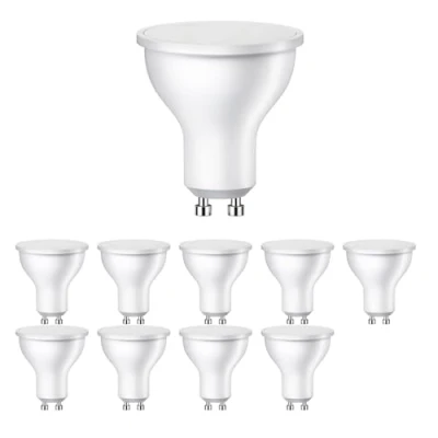 Immagine di ledscom.de 10 lampadine LED GU10, PAR16, bianco caldo (2700 K), 7 W, 630lm, 103, opaco