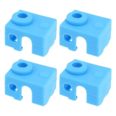 Immagine di the Lord of Tools 4 Pezzi Calzini In Silicone Per Blocco Riscaldante Stampante 3D Calzino Hotend Compatibile Con Prusa MK3 MK3S E3D V6 PT100 Blu