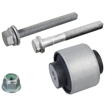 Immagine di FEBI BILSTEIN 177335 Silent Block con kit bulloni/viti, dado Superiore, Assale anteriore Sx, Dx Gomma AUDI: A4 B9 Avant