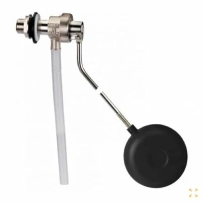 Immagine di OISE ART STORE Trade Shop Galleggiante Cassetta WC 3/8 Rubinetto per Scarico Universale Ottone con Sfera