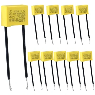 Immagine di Vegena 10 Pezzi Condensatori Polipropilene di Sicurezza 0,22µF 275V X2 Condensatore LED Anti Interferenza per Lampadina a Non in Uscita sfarfallio