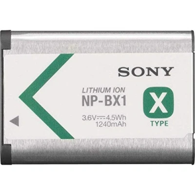 Immagine di Sony NPBX1/M8 Lithium ION 1240mAh 3.6V Batteria Ricaricabile Batterie Ricaricabili (1240 mAh, 4,5 Wh, Litio (Li ION), 3,6 V, Grigio, 1 pezzo(i)