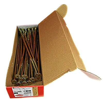 Immagine di Viti a testa piatta, per costruzioni in legno, tutte le misure, vite piatta Torx, 25 pezzi, 10x320mm, TX40