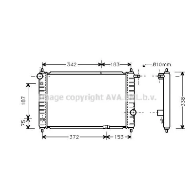 Immagine di PRASCO DW5013 Condensatore 11,8 11,6 Alluminio 619