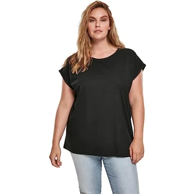 Immagine di Urban Classics Extended Shoulder TEE Tshirt basic, Donna, Taglia: Large, Black
