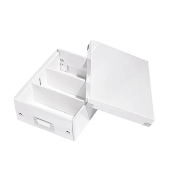 Immagine di Leitz Click &amp; Store WOW Scatola Organizer Piccola, per Archivio e Organizzazione di Cavi Cancelleria, Adatta a Casa Ufficio, Bianco, 60570001