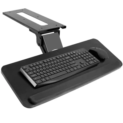 Immagine di VIVO Adjustable Computer Keyboard &amp; Mouse Platform Tray Ergonomic Under Table Desk Mount Drawer Underdesk Shelf (MOUNT KB03B)…