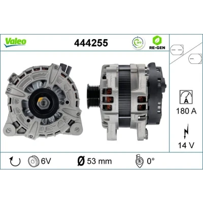 Immagine di VALEO 444255 Alternatore 14V 180A
