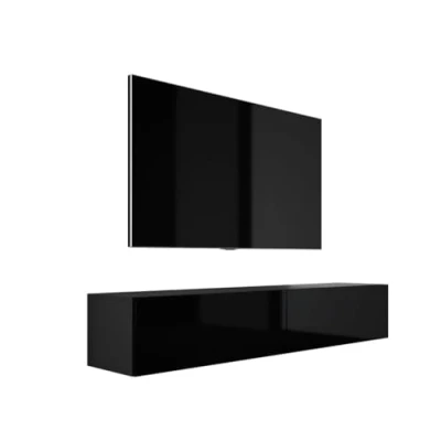 Immagine di 3E 3xE living.com Mobile TV sospeso, D: L: 170 cm, A: 34 P: 32 NERO OPACO/NERO LUCIDO