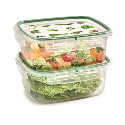 Immagine di Snips/ Snipslock Set 2 Contenitori alimentari da 1,80 LT/ 23,5 x 18,5 11 cm/BPA Free/Made in Italy, Verde